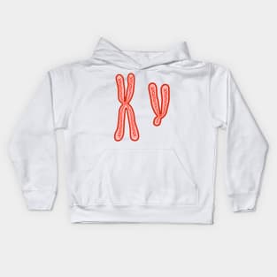 X and Y Chromosomes Kids Hoodie